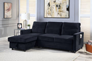 Ivy - Reversible Sleeper Sectional Sofa With Storage Chaise And Side Pocket - R&R Furniture Gallery (Fountain Valley, CA)