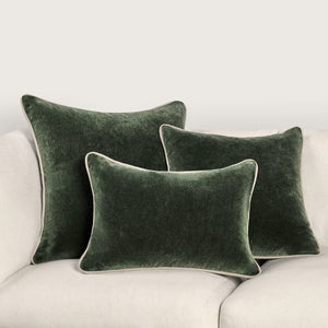 Heirloom Velvet - SLD Pillow - Forest Green