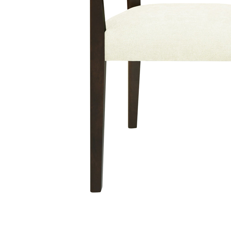 Mid Century Modern Arm Dining Chair Set With Rattan Backrest - R&R Furniture Gallery (Fountain Valley, CA)