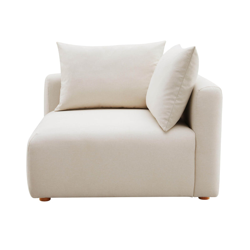 Hangover - Linen Modular Corner Chair - Cream - R&R Furniture Gallery (Fountain Valley, CA)