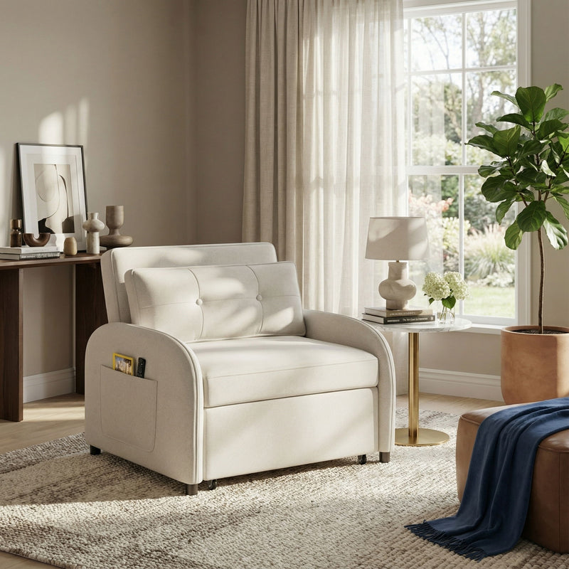 3 In 1 Convertible Sleeper Sofa Bed For Living Room - R&R Furniture Gallery (Fountain Valley, CA)