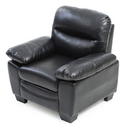Glory Furniture Marta armchair with plush fabric upholstery and modern design, featuring a comfortable cushioned seat and stylish armrests.