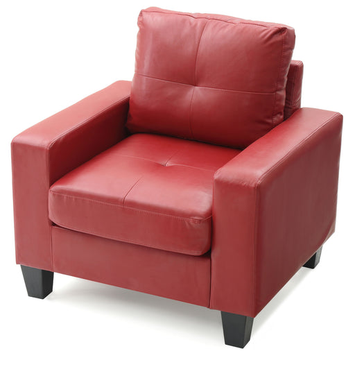 Glory Furniture Newbury accent club chair for relaxation with plush fabric and modern design, perfect for living room seating.