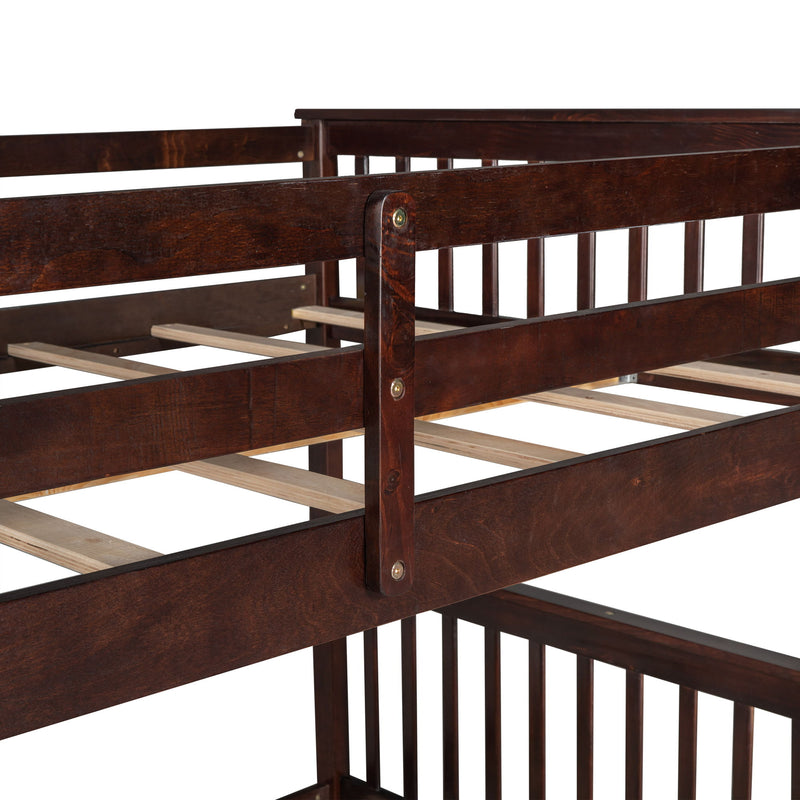 Bunk Bed With Ladders And 2 Storage Drawers - R&R Furniture Gallery (Fountain Valley, CA)