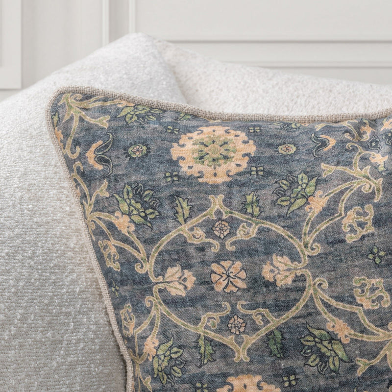 Ira - 22" x 22" Accent Pillow - Blue Sea Multi