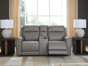 5Z-Comfort - Relaxation - Power Reclining Loveseat with Console / Adj Headrest - R&R Furniture Gallery (Fountain Valley, CA)