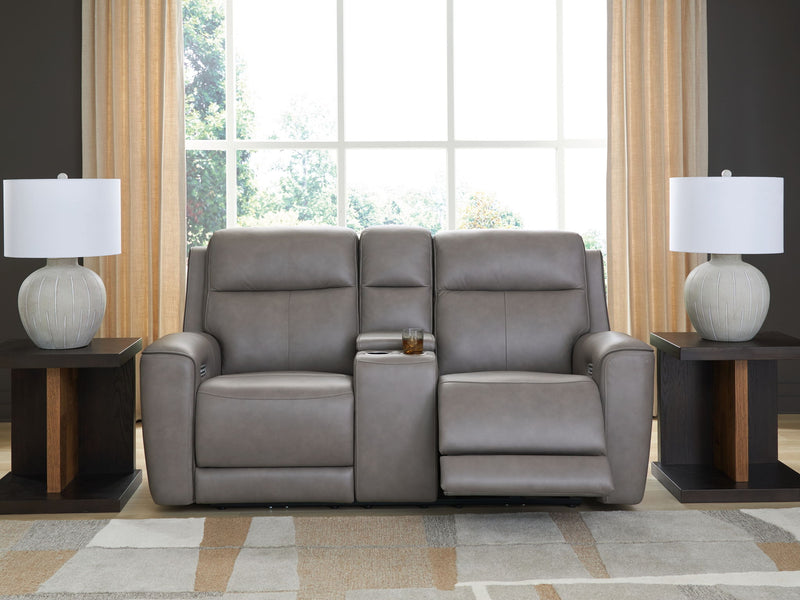 5Z-Comfort - Relaxation - Power Reclining Loveseat with Console / Adj Headrest - R&R Furniture Gallery (Fountain Valley, CA)