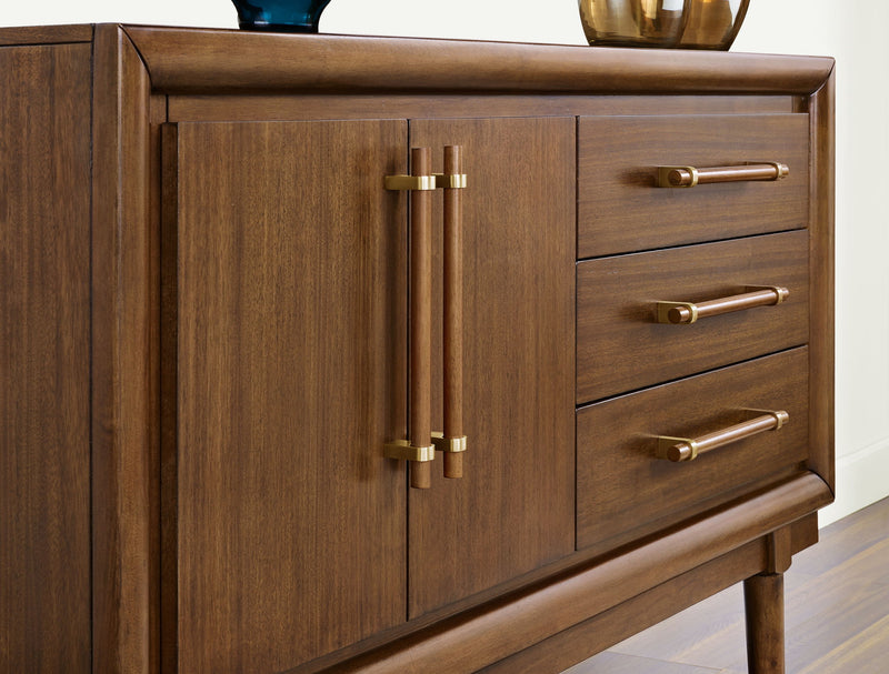 Lyncott - Dining Room Server - Brown - R&R Furniture Gallery (Fountain Valley, CA)