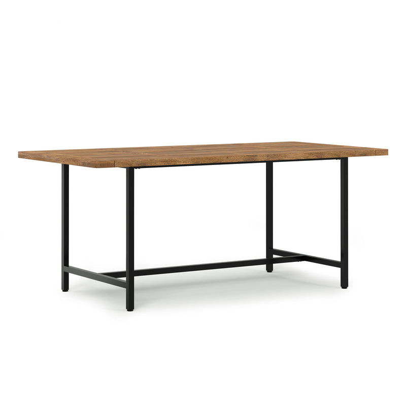 Handcrafted Campbell dining table by Simpli-Home featuring a wooden surface and sturdy legs in a modern design.