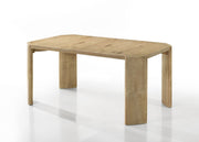 Magnus - 6 Piece Extendable Rectangular Dining Table Set With Dining Bench - Oak - R&R Furniture Gallery (Fountain Valley, CA)