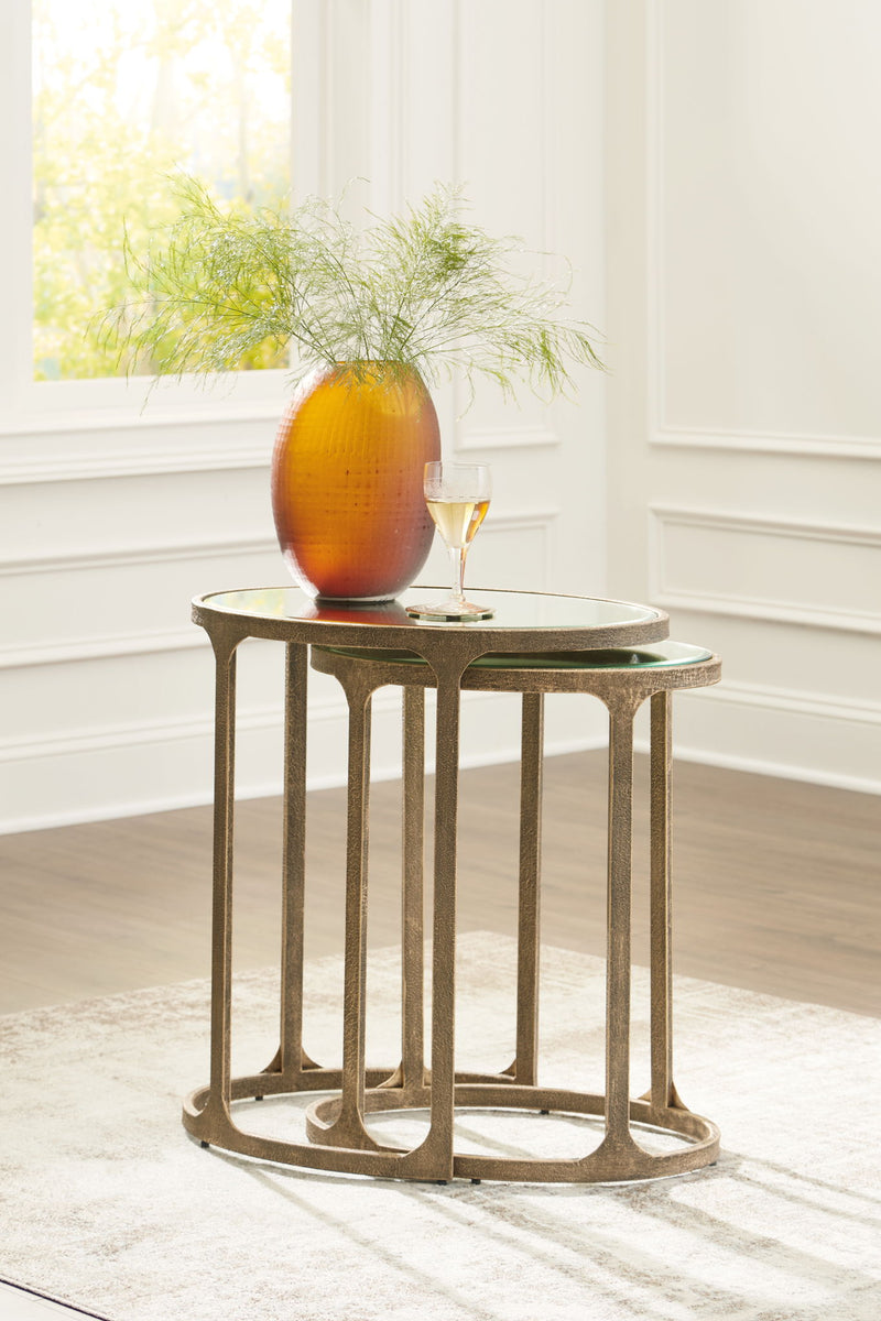 Irmaleigh - Accent Table Set (Set of 2) - Antique Black - R&R Furniture Gallery (Fountain Valley, CA)
