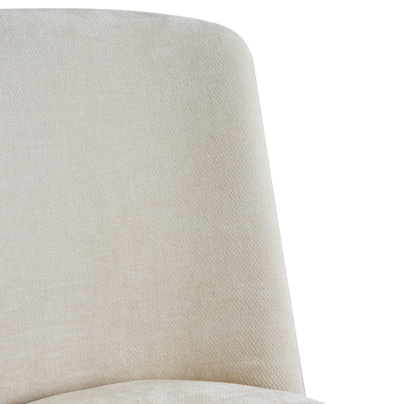 Pair of Noble House indoor upholstered dining chairs with padded seats and backrests, set of two, in a modern design.