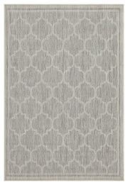 Sunshine - 5'3" X 7'3" Indoor & Outdoor Area Rug - Silver - R&R Furniture Gallery (Fountain Valley, CA)