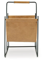 Faronworth - Magazine Rack - Brown / Black - R&R Furniture Gallery (Fountain Valley, CA)