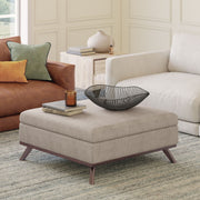 Owen - Multifunctional Square Coffee Table Storage Ottoman - R&R Furniture Gallery (Fountain Valley, CA)