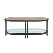 Brantley - Coffee Table - Oak & Sandy Black - R&R Furniture Gallery (Fountain Valley, CA)