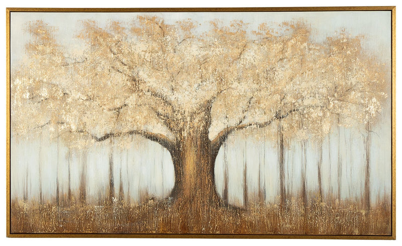 Dalewick - Wall Art - Brown / Gray / Gold Finish - R&R Furniture Gallery (Fountain Valley, CA)