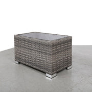 Chesterville - Slatted Side Table With Aluminum Top - Gray - R&R Furniture Gallery (Fountain Valley, CA)