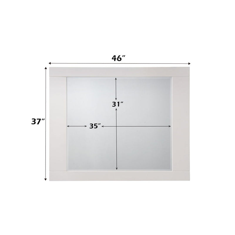 Naima II - Mirror - White High Gloss - R&R Furniture Gallery (Fountain Valley, CA)