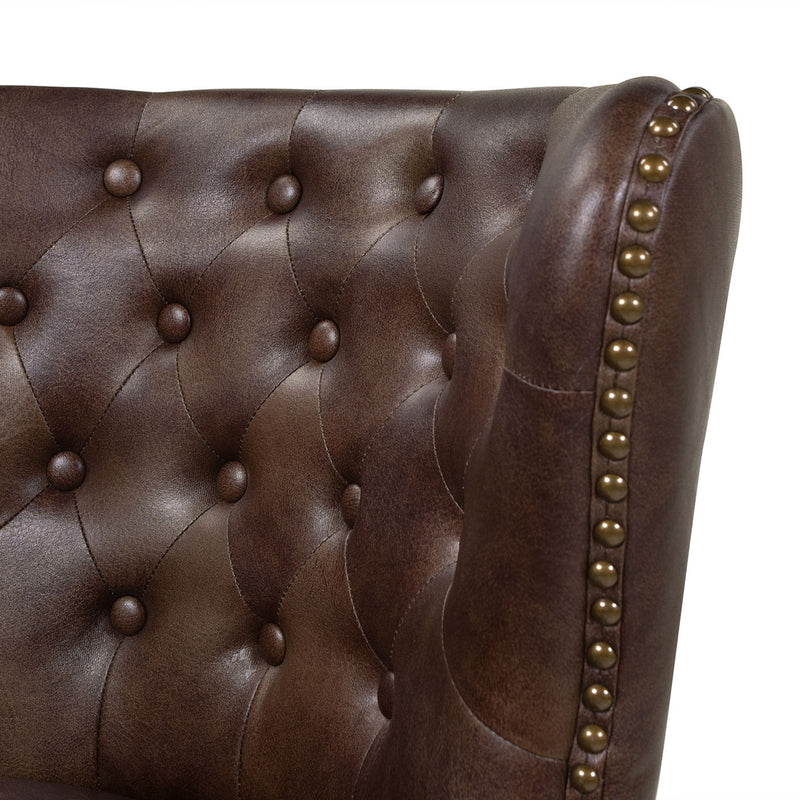 Holmes - Tufted High Back 360 Swivel Counter Height Barstool - R&R Furniture Gallery (Fountain Valley, CA)