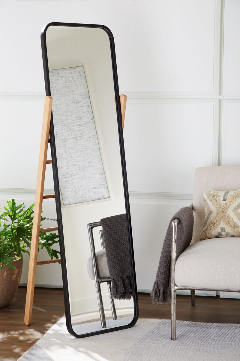 Bronick - Floor Mirror - Black / Brown - R&R Furniture Gallery (Fountain Valley, CA)