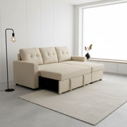 Convertible L Shaped Sectional Sleeper Sofa Bed, Saving Pull Out Couch - R&R Furniture Gallery (Fountain Valley, CA)