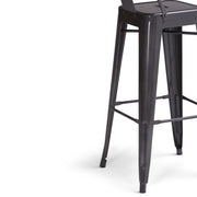 Rayne - Curved Back Metal Stool (Set of 2) - R&R Furniture Gallery (Fountain Valley, CA)