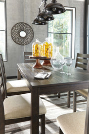 Rokane - Dining Room Table Set (Set of 7) - Brown - R&R Furniture Gallery (Fountain Valley, CA)