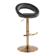 Lumi Source Posh contemporary glam adjustable barstool set with swivel and rounded T-footrest, shown in stylish modern design.