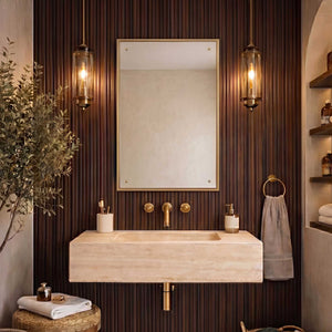 Rectangular Mirror - Gold Leaf
