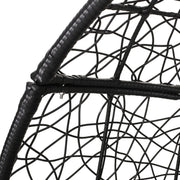 Noble House teardrop hanging chair with 8ft chain, comfortable outdoor hammock chair for relaxing or lounging.