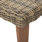 Outdoor Rattan Wicker Ottomans - Gray - R&R Furniture Gallery (Fountain Valley, CA)