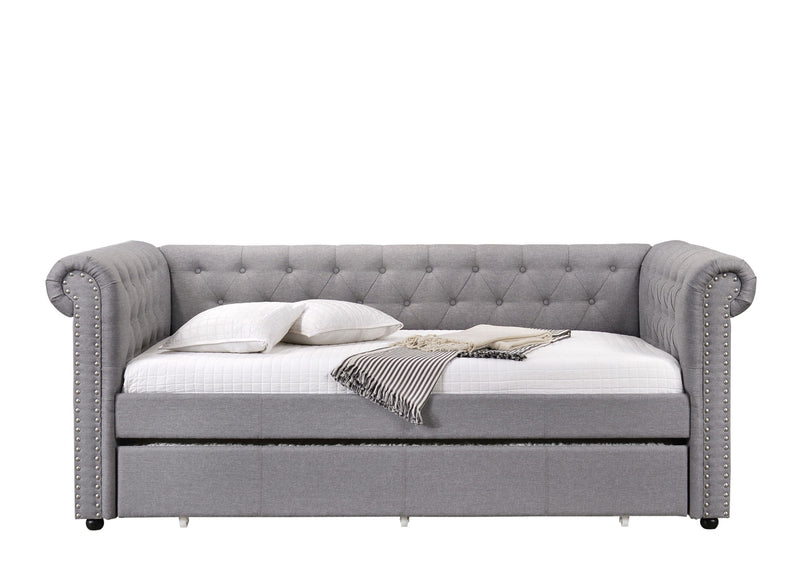 Justice - Twin Daybed With Trundle - Gray