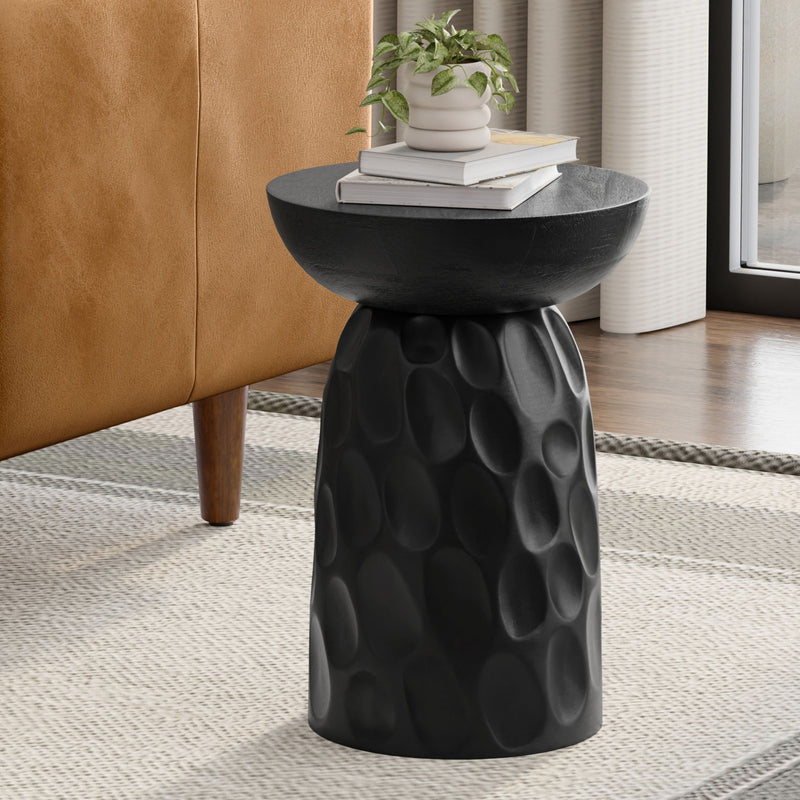 Boyd - V Chisel Accent Table - Black - R&R Furniture Gallery (Fountain Valley, CA)