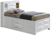 Modern Design Storage Bed With Bookcase Headboard - R&R Furniture Gallery (Fountain Valley, CA)