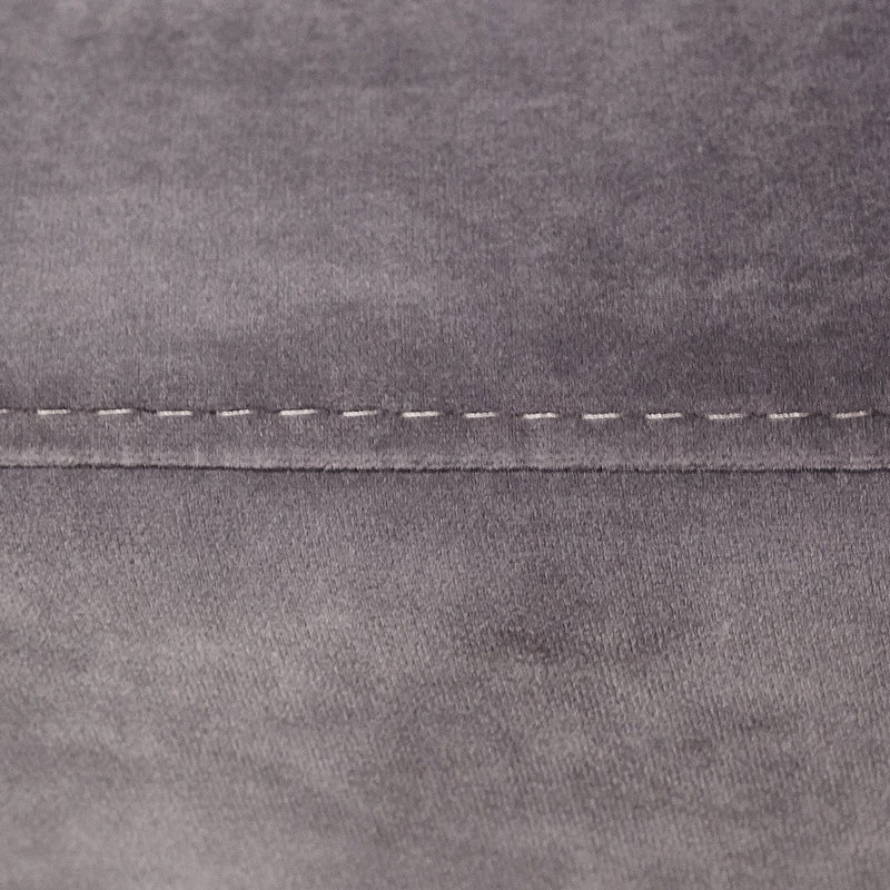 Roxbury Park - Velvet Chaise - Gray Pearl / Stainless Steel - R&R Furniture Gallery (Fountain Valley, CA)