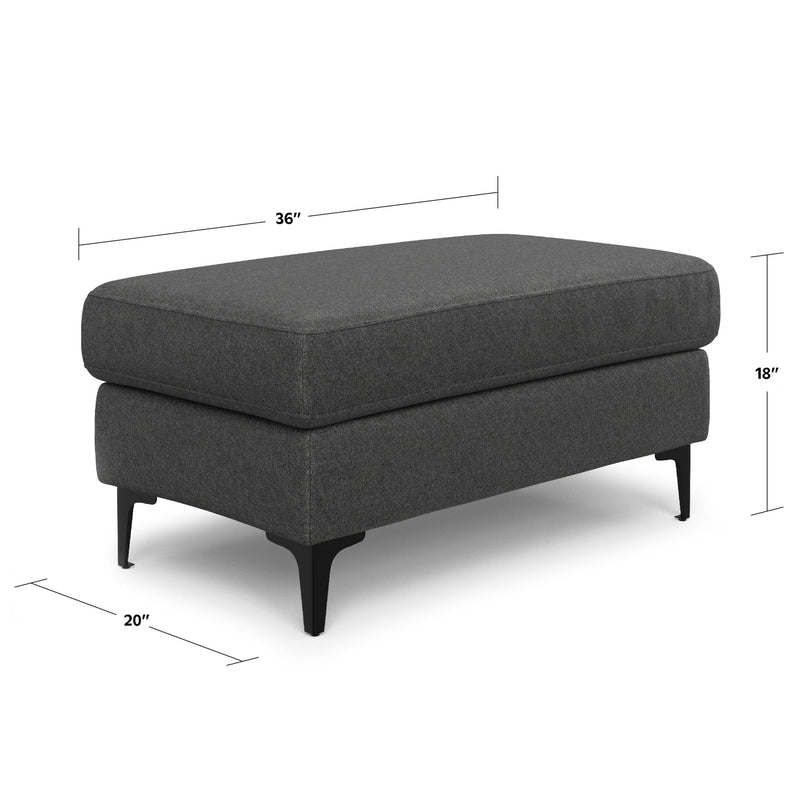 Ava - Versatile Mid Century Ottoman - R&R Furniture Gallery (Fountain Valley, CA)