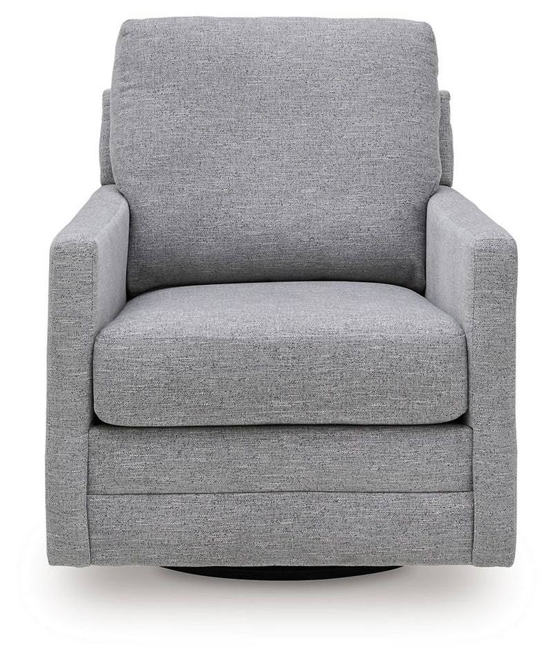 Freybourne Next-Gen Nuvella - Swivel Accent Chair - R&R Furniture Gallery (Fountain Valley, CA)