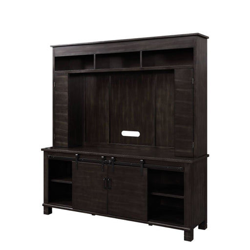 Apison - Entertainment Center (Include 91617Fir) - Espresso - R&R Furniture Gallery (Fountain Valley, CA)