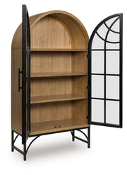 Gwenwich - Accent Cabinet - Natural / Black - R&R Furniture Gallery (Fountain Valley, CA)