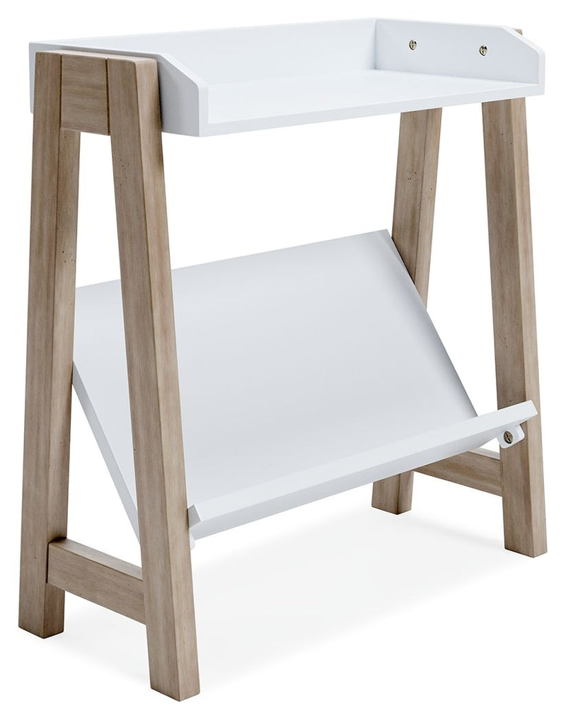 Blariden - Small Bookcase - White / Tan - R&R Furniture Gallery (Fountain Valley, CA)