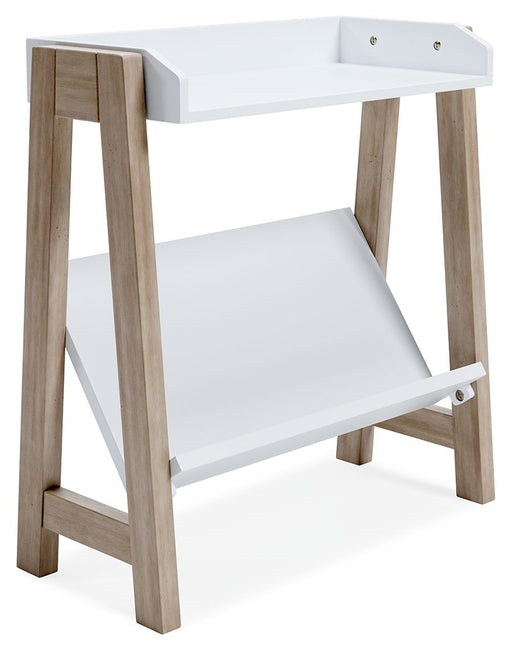 Blariden - Small Bookcase - White / Tan - R&R Furniture Gallery (Fountain Valley, CA)
