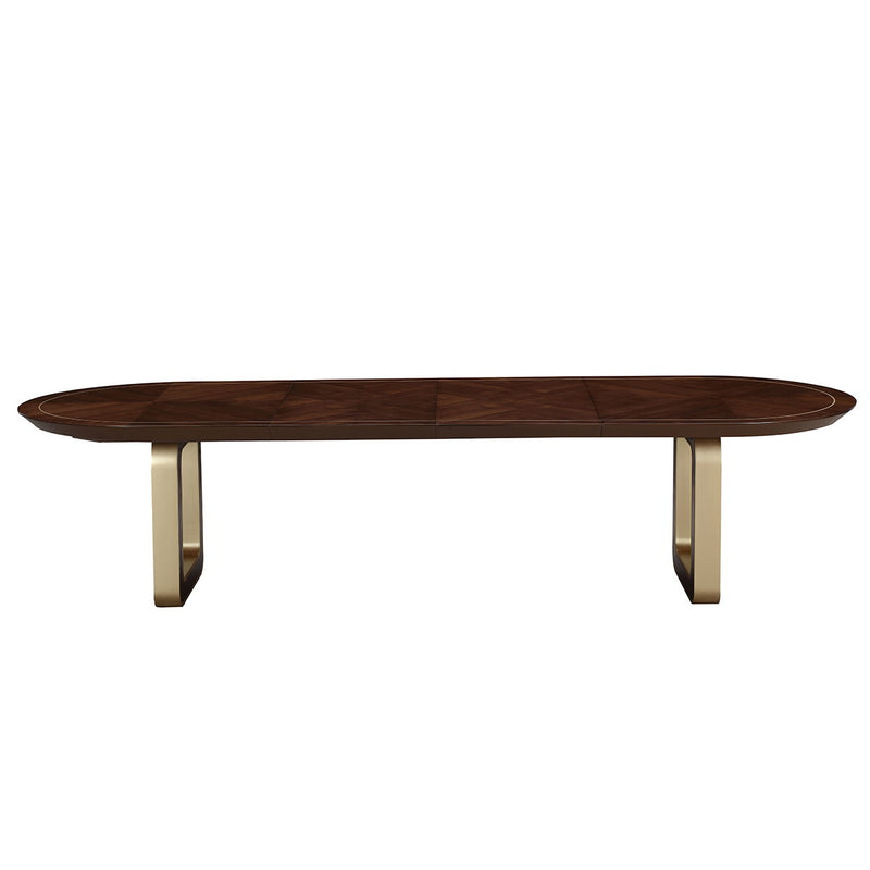 Houston - Oval Dining Table - Walnut - R&R Furniture Gallery (Fountain Valley, CA)