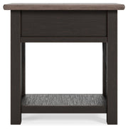 Tyler Creek - Chair Side End Table - Black / Gray - R&R Furniture Gallery (Fountain Valley, CA)
