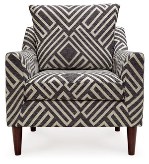 Morrilton Next-Gen Nuvella - Accent Chair - Natural / Charcoal - R&R Furniture Gallery (Fountain Valley, CA)