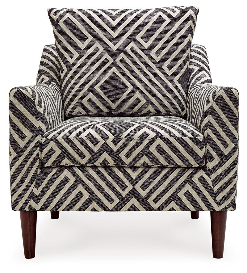 Morrilton Next-Gen Nuvella - Accent Chair - Natural / Charcoal - R&R Furniture Gallery (Fountain Valley, CA)