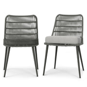 Beachside - Outdoor Dining Chair (Set of 2) - Gray - R&R Furniture Gallery (Fountain Valley, CA)