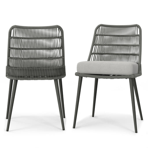 Beachside - Outdoor Dining Chair (Set of 2) - Gray - R&R Furniture Gallery (Fountain Valley, CA)