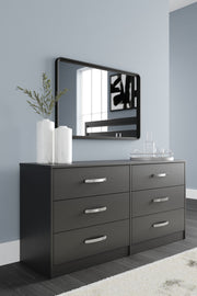 Finch - Six Drawer Dresser - 29'' Height - Black - R&R Furniture Gallery (Fountain Valley, CA)