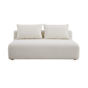 Hangover - Boucle Modular Loveseat - Cream - R&R Furniture Gallery (Fountain Valley, CA)